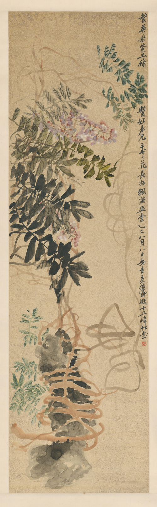 吴昌硕紫藤图轴, 1905, Wu Changshuo