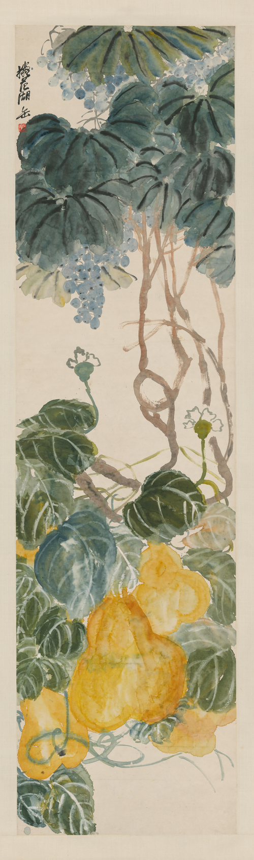 吴昌硕葡萄葫芦轴, , Wu Changshuo