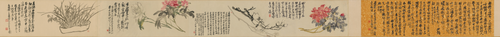 吴俊卿花卉卷, 1904, Wu Changshuo