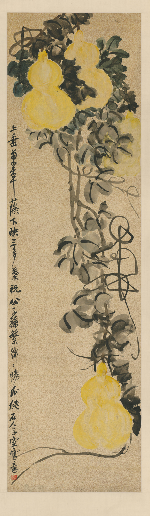 吴昌硕葫芦图轴, , Wu Changshuo
