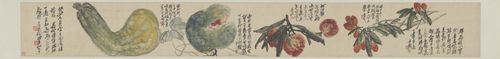 吴俊卿珍果图卷, 1913, Wu Changshuo