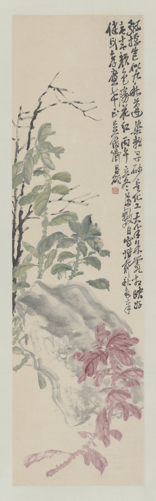 吴俊卿秋色轴, , Wu Changshuo