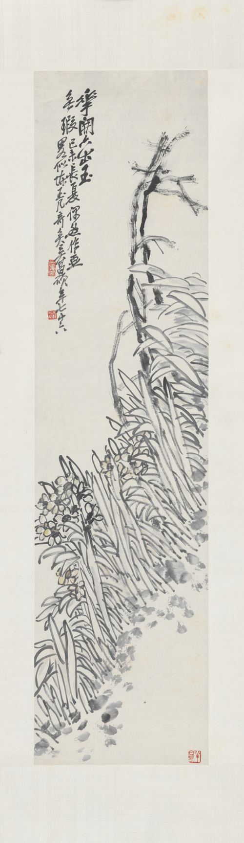 吴俊卿水仙轴, 1919, Wu Changshuo