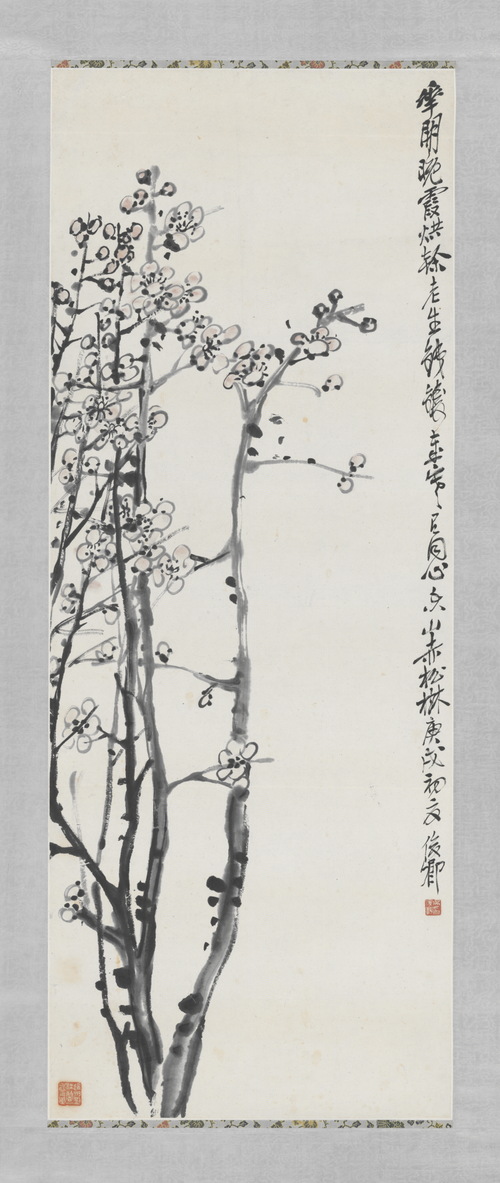 吴俊卿梅花轴, 1910, Wu Changshuo