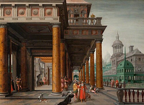Trajan and the Widow, , Paul Vredeman de Vries