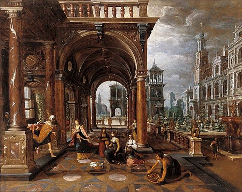 Solomon and the Queen of Sheba, 1612, Paul Vredeman de Vries