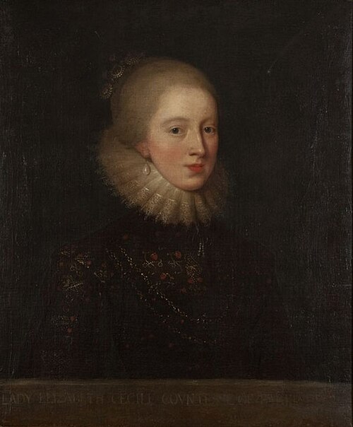 Elizabeth Howard, 1st Countess of Berkshire, née Cecil, , Paul van Somer