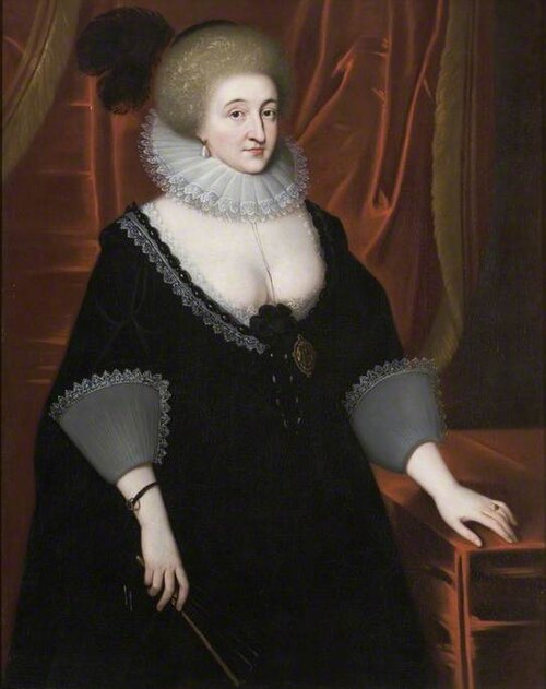 Elizabeth Grey (1582–1651), Countess of Kent, 1617, Paul van Somer