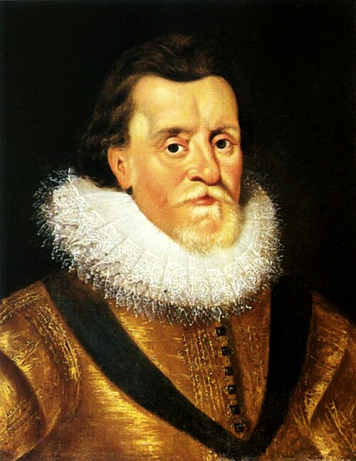 Portrait de Jacques Ier Stuart., 1620, Paul van Somer