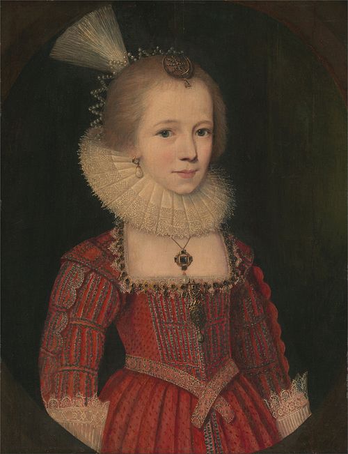A Girl, Probably Cecilia Egerton, 1617, Paul van Somer I