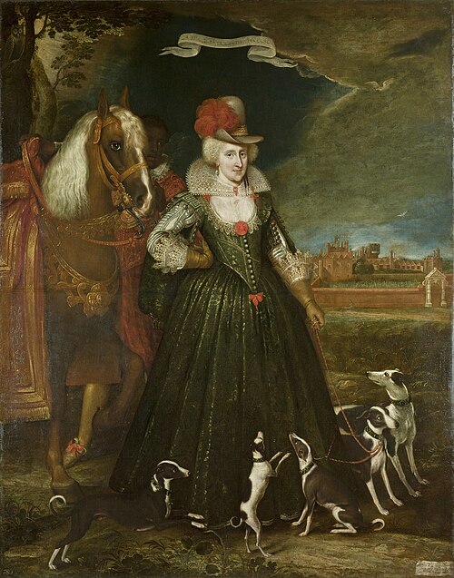 Anne of Denmark (1574-1619), 1617, Paul van Somer I