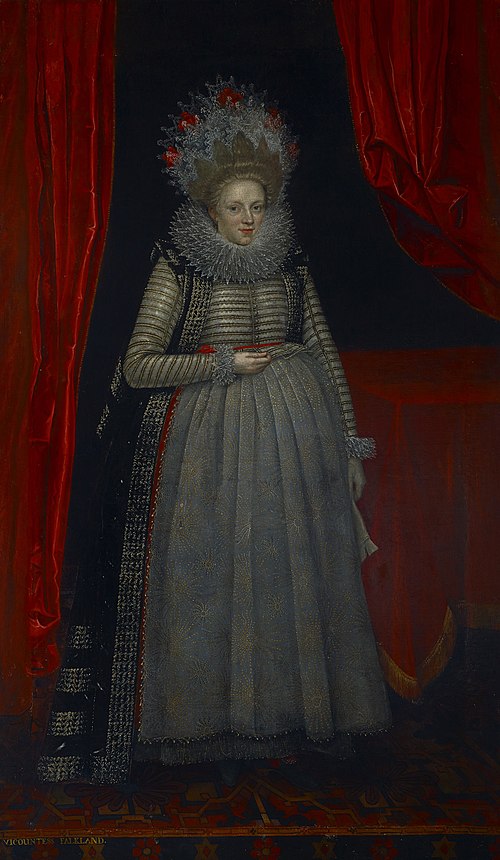 Elizabeth Cary, Viscountess Falkland (1585-1639), 1620, Paul van Somer I
