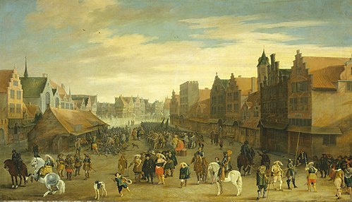 The disbanding of the 'waardgelders' (mercenaries in the pay of the town government) by Prince Mauri, 1627, Paulus van Hillegaert