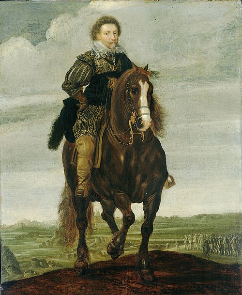 Prince Frederik Hendrik on horseback, 1632, Paulus van Hillegaert