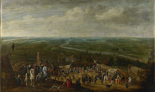 Prince Frederik Hendrik at the siege of 's-Hertogenbosch, 1629, 1631, Paulus van Hillegaert