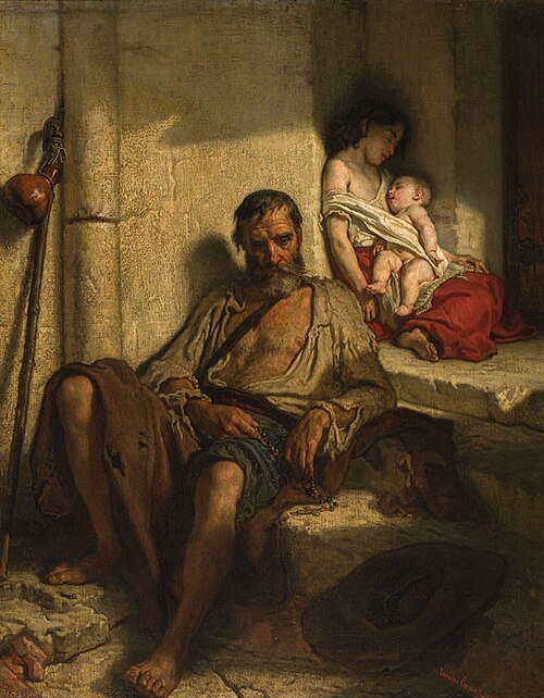 Beggars (The Family of Beggars), 1852, Jaroslav Čermák