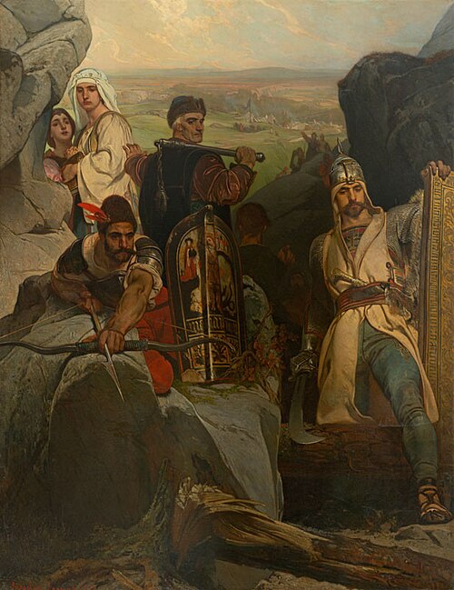 Hussites Defending a Pass, 1857, Jaroslav Čermák
