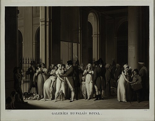 Galeries du Palais-Royal, 1809, Louis-Léopold Boilly