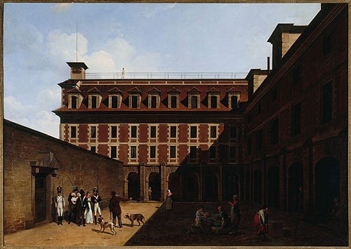 La prison des Madelonnettes, rue des Fontaines, 1810, Louis-Léopold Boilly