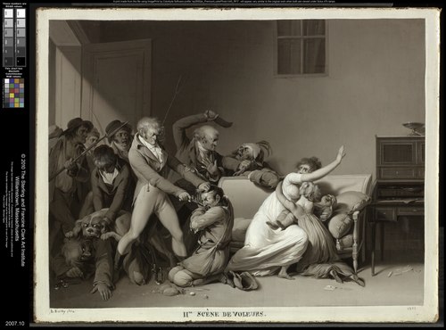 Second Scene of Burglars: The Burglars Arrested, 1810, Louis-Léopold Boilly