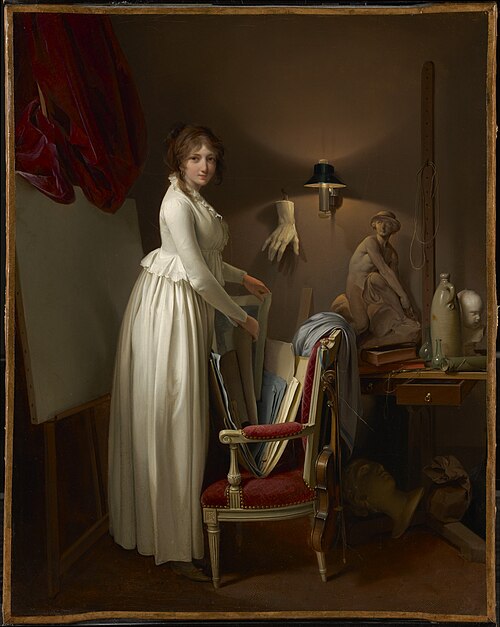 The Artist's Wife in His Studio, 1797, Louis-Léopold Boilly