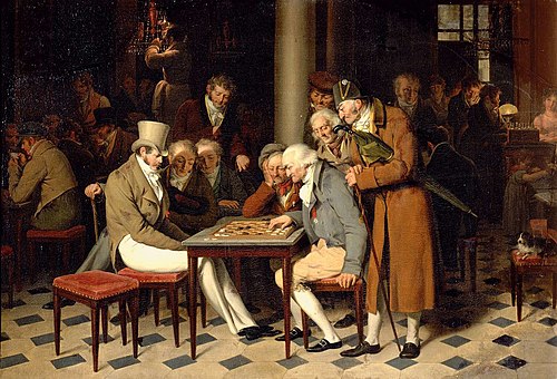 L’Intérieur d’un café, 1824, Louis-Léopold Boilly