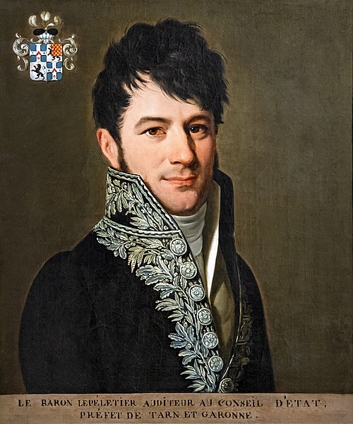 Portrait du baron Le Pelletier, préfet de Tarn-et-Garonne, 1808, Louis-Léopold Boilly