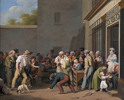 Le jeu du tonneau, 1828, Louis-Léopold Boilly