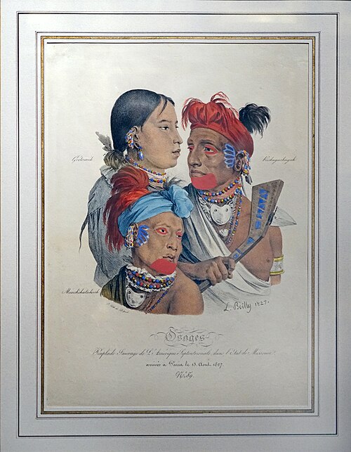 Osages, 1827, Louis-Léopold Boilly