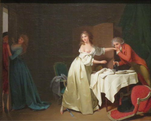 Le souper interrompu: "Pousse fort", 1790, Louis-Léopold Boilly