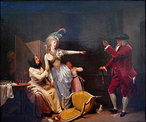 L'Amant jaloux, 1791, Louis-Léopold Boilly