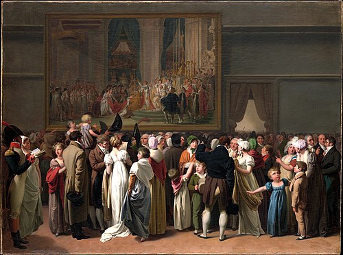 Le Public regardant le « Couronnement » de David au Louvre, 1810, Louis-Léopold Boilly