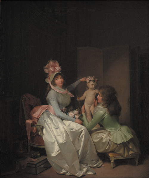 Garlanding the Statuette of Cupid, 1810, Louis-Léopold Boilly