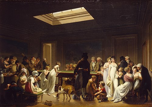 Un jeu de billard, 1807, Louis-Léopold Boilly