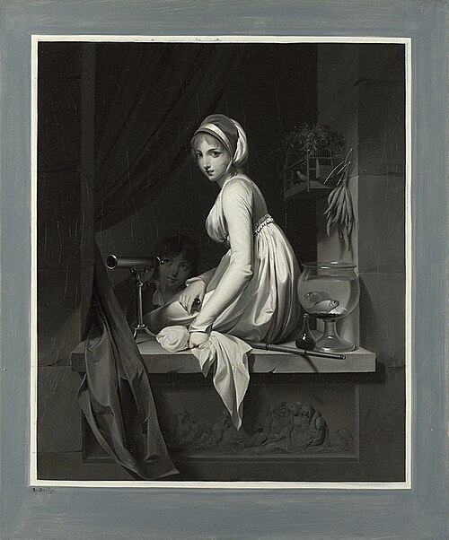 A Girl at a Window, 1799, Louis-Léopold Boilly