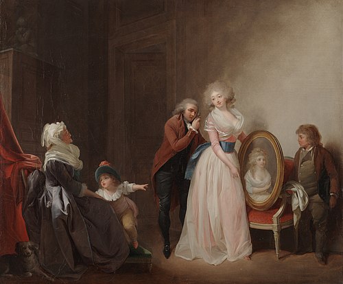 Woman Showing Her Portrait, , Louis-Léopold Boilly