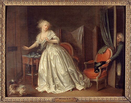Le Départ précipité, 1790, Louis-Léopold Boilly