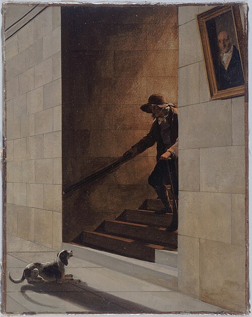 La Descente de l'escalier, 1800, Louis-Léopold Boilly