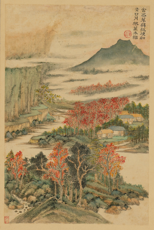 王时敏画杜甫诗意册, , Wang Shimin