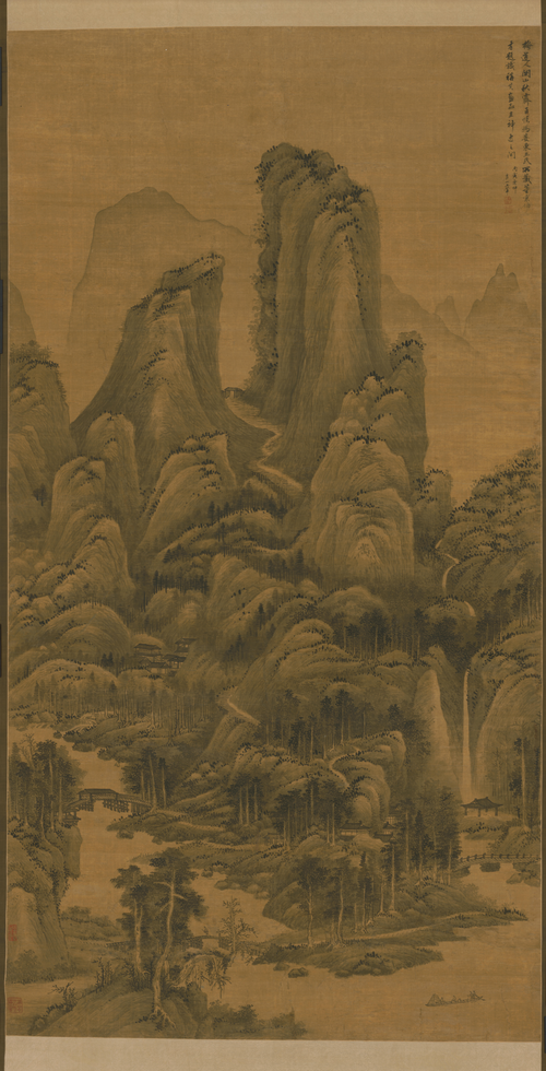 王翚关山秋霁轴, , Wang Hui