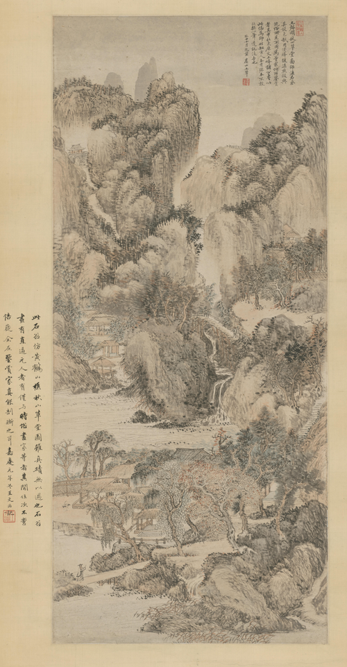 王翚仿王叔明秋山草堂图轴, , Wang Hui