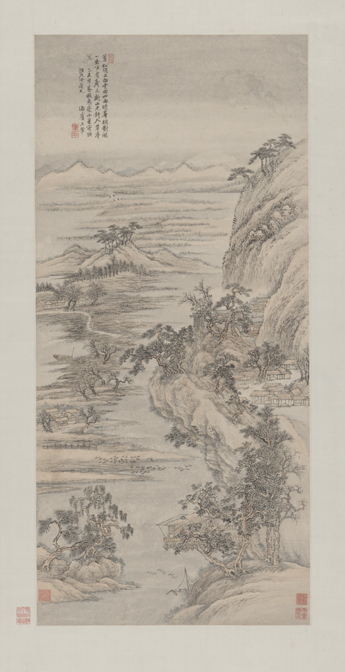 王翚仿惠崇山水轴, , Wang Hui