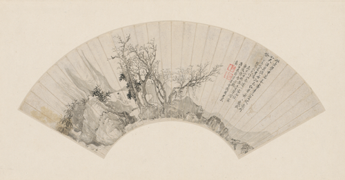王翚葑溪草堂扇, , Wang Hui