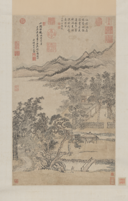 王翚山园佳趣轴, , Wang Hui