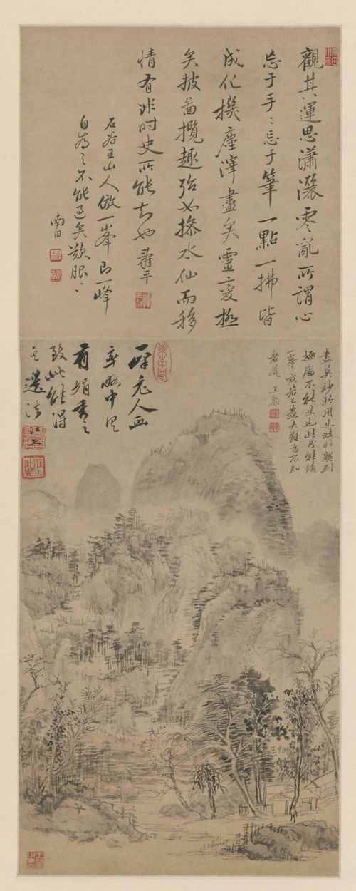 王翚山水轴, , Wang Hui