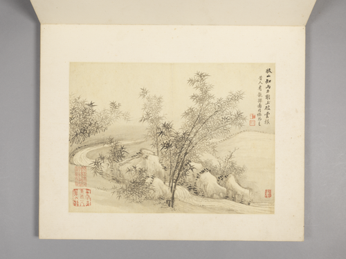 王翚山水竹石册, , Wang Hui