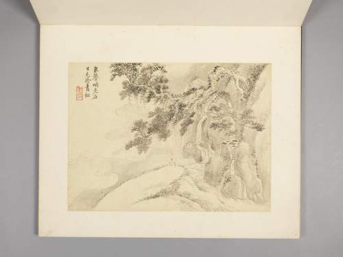王翚山水竹石册, , Wang Hui
