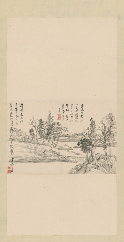 王翚仿董山水册装轴, , Wang Hui