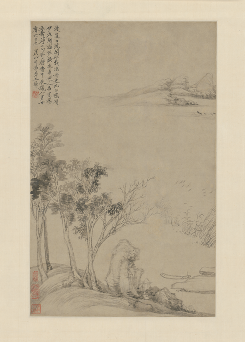 王翚画杨孟载诗意轴, , Wang Hui
