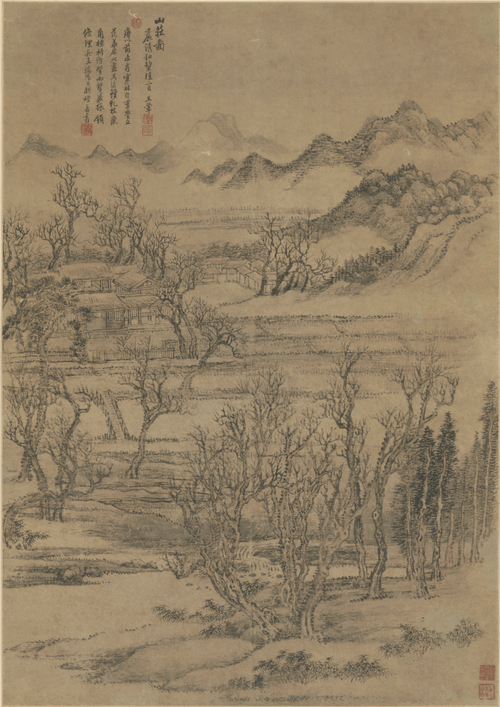 王翚山庄图轴, , Wang Hui